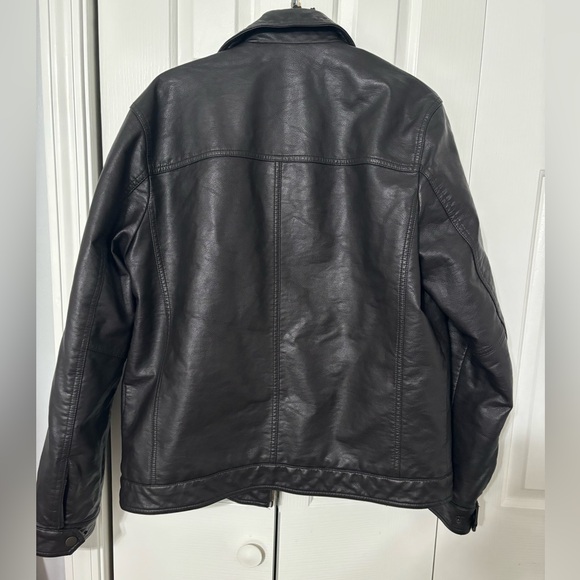 Tommy Hilfiger leather jacket men’s Large - Picture 3 of 5